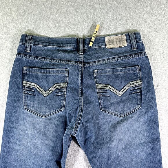 Seven Souls Mens Jeans Blue Tag Size 34x33 (36x34) Bootcut Medium Wash Denim - Picture 14 of 14